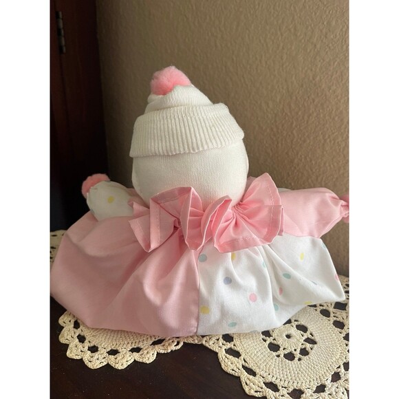 Handmade Pastel Sock Clown Doll - Picture 6 of 7